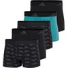 adidas Trunk (5pk) -Active Flex Cotton-Bequeme Unterwäsche Pantaloncini, Assorted_4am019, S Uomo