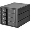 Silverstone Box esterno 3x5.25" Silverstone SST-FS304-12G per 4x3.5" SAS12G/SATA/HDD/SSD Nero [SST-FS304-12G]