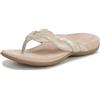 Vionic Womens Bella Braid Toe Post Sandal, Oro, 38.5 EU