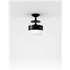 Vistosi FUTURA SOFFITTO P BIANCO NERO MONTATURA NERO OPACO 1 LUCE ATTACCO E27