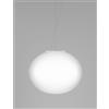 Vistosi LUCCIOLA SOSPENSIONE M BIANCO SATINATO E BIANCO OPACO 1 L22FF LED 2700K 12W 1700lm DIMMERABILE