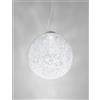 Vistosi RINA SOSPENSIONE 42L BIANCO MURRINA E ACCIAIO SATINATO L2226 LED 2700K 2000LM 16W DIMMERABILE
