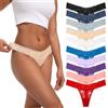 Auithery Tangas per Donna, Sexy, in Pizzo, con Controllo Addominale, Tangas a Tanga, Taglie XS - 4XL, Confezione di 10, 10 Tangas in Pizzo Multicolore, Taglia Large