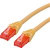 Roline cat6 utp cu lszh cavo ethernet giallo 5m