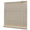 vidaXL Tenda a rullo in bambù 140x220 cm Naturale