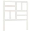 vidaXL Testiera letto bianca 81x4x104 cm Legno massello di pino