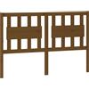 vidaXL Testiera marrone miele 145,5x4x100 cm in legno di pino massiccio