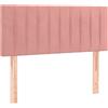 vidaXL Testiera Rosa 80x5x78/88 cm Velluto