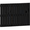 vidaXL Testata a muro nera 82,5x3x60 cm in legno di pino massiccio