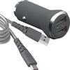 Bigben Connected Force Power, caricatore per auto da 4,8A (2,4+2,4A) IC Smart + cavo USB-A / Micro-USB rinforzato, grigio