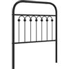 vidaXL Testiera di ricambio in metallo nero 80 cm