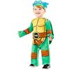 amscan (PKT) (9909131) Bambino Tmnt Baby Costume & Maschera (6-12 mesi)