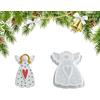 Generico in Silicone Angelo,Modello in Silicone per Cemento Natalizio,Forma per Gesso per Decorazioni Festive - per Organizzatori di Feste Hobbisti Creativi Fai da Te Laboratori Creatori di Gioielli