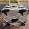 PETTI Artigiani Italiani - Accessori Tessili da Cucina, Runner da Tavolo Elegante 40x140 cm in Microfibra, Tovaglia Tavola in Stampa Digitale Cerchio Nero Argento