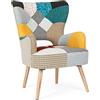 KONTE.DESIGN Poltrona GALATEA QUEEN patchwork