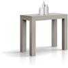 KONTE.DESIGN Consolle allungabile VIAREGGIO effetto olmo perla 90×45 cm - 90×300