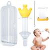 JINGAN Dispenser di farmaci per ciucci, Dispenser per farmaci per bambini - Siringa e dispenser orale per bambini,Ciuccio medicinale per , utensili di alimentazione Jingan