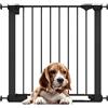 Bettacare SafeStep - Cancelletto per cani, nero, 75-82 cm, passaggio extra basso, cancello di sicurezza a pressione, cancello per animali domestici, per scale, corridoi e porte, facile installazione