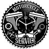 Instant Karma Clocks | Orologio Da Parete | Motorcycles Service | Design Officina Meccanica | Moto | Motocicletta | Idea Regalo, Decorativo, 30 cm