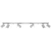SOLLUX lighting Lampadario GU10, 12 W, Grigio, 8 x 120 x 15