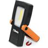 BETA 1838COMPACT Lampada LED Potente Professionale IP65 Compatta Ricaricabile con 2 Emissioni Luminose e 3 Intensità, Corpo Antiscivolo e Antiurto, Appendibile con Clip e Base Magnetica