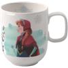 Villeroy & Boch - Disney Frozen tazza per bambini con manico, grande, lavabile in lavastoviglie, utilizzabile nel microonde, tazza per bambini Disney Anna, tazza, porcellana Premium