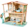 Hape Green Planet Explorers - Casa nella giungla delle tigri - Casa a 2 piani in legno con accessori e personaggi per gioco di ruolo bambini dai 3 anni in su