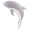 Almencla Peluche a Forma di Delfino, Cuscino per Dormire E Decorazione Domestica, Grigio 50 cm, Altri