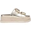 CULT Ciabatta Platino Platform in Raffia da Donna - 39