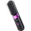 Generico Spazzola Lisciante Per Capelli Senza Fili, Spazzola Pettine Piastra Senza Fili, Mini Pettine Lisciante Per Capelli Portatile, Hair Straightener Per Dormitorio Uso Quotidiano, 4 Livelli Di Temperatura