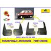 GEV Paraspruzzi Anteriori Posteriori COMPATIBILI per FIAT Panda 4X4 dal 1987 2002