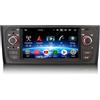 GONFEN 8-Core 4GB RAM+64GB ROM Android 14 Autoradio GPS Navigatore per Fiat Grande Punto Fiat Linea Bluetooth 5.0 CarPlay Senza fili Android Auto WiFi 4G DSP FM RDS DAB+ USB OBD2 1 Din Schermo tattile IPS