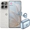 Motorola edge 70 e moto buds loop con crystals by Swarovski®(12/512GB, Doppia fotocamera 50MP+flicker cam, selfie 50MP, sottile 5.99mm, 4800mAh, Display 6.67 120Hz, Android 16) PANTONE Cloud Dancer