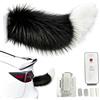 Doiyislem Coda Elettrica Per Auto Con Telecomando - 32cm Coda Scodinzolante Ricaricabile, Decorazione Auto In Peluche, Code Di Animali Elettriche, Con Suono Attivato, Autoadesive, Per Bagagliaio, Moto, Camper