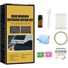 Generic Kit di riparazione per disappannamento del lunotto posteriore, set di riparazione per linee della griglia del lunotto posteriore, 26 pezzi, kit di riparazione rapida per linee di riscaldamento del