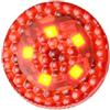 Generico Spia LED per portiera auto - Sensore lampada wireless Segnale lampeggiante alimentato a batteria | Luce di sicurezza per auto in caso di collisione con porta aperta, adatta a qualsiasi