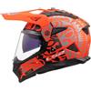 LS2, Casco Moto Cross PIONEER II RANGI Matt Orange, XXL