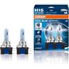 OSRAM COOL BLUE INTENSE H15, +20% luminosa, fino a 3700K, lampada alogena, look LED, duo box (2 lampade)