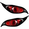 Generic Adesivi Occhi Cats Auto, Adesivi Riflettenti Occhi Spaventosi, Adesivo per Auto in PVC Decalcomania Moto Auto Decorazione Adesivi, Adesivo per Auto Terrificante Occhi Terrificanti Adesivo