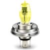 SOFOC P45T R2 12V 100/90W Lampada alogena per moto, auto d'epoca e trattore T16 Giallo Anabbagliante/Abbagliante 3 poli Flangia prefocalizzata 1 pz