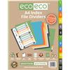 Eco-eco A4 50% riciclato Set 12 divisori per archivi