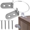 Bajbumgn L staffe per legno, staffe d'angolo in metallo | Piccole staffe ad angolo retto - Supporti su ripiani a 90 gradi con viti per mobili per cassette per cassette per cassette per letti mobili