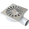 First Plast CHABS15M Chiusino Sifonato in ABS, Cromato, 150 x 150 mm