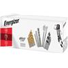 Energizer - Set di 30 punte per trapano - 11 elicoidali HSS 4241 rivestimento in titanio, 5 per legno, 6 per muratura, 2 per legno (16/22 mm), 5 viti a testa cava e 1 sagoma di foratura