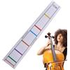 Generico Adesivo per per violoncello, Adesivo per tastiera, marcatori di tasti, Etichetta della decalcomania di posizione delle guide delle dita del violoncello a lunga durata