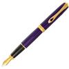 Diplomat Fountain Pen Excellence A2 Violet Rain Gold - Extra Fine NUOVO