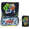 Zaino Estensibile Avengers Team Up + Astuccio 3 Zip