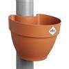 Elho Vibia Campana Drainpipe Clicker 40 - Vaso per Esterno - Ø 21.6 x H 16.3 cm - Terra