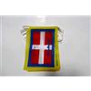 AZ FLAG Ghirlanda 6 Metri 20 Bandiere Piemonte 21x15cm, Bandiera Piemontese - Regione Italia 15 x 21 cm - Festone Bandierine