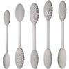Generic Kit di 5 rulli per texture in argilla, doppia testa, strumenti per modellare, modellare, rullo